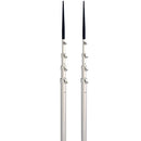 Lee's 16.5' Bright Silver Black Spike Telescopic Poles f/Sidewinder [TX3916SL/SL] - Essenbay Marine