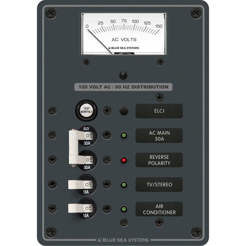 Blue Sea 8102 ELCI GFCI Panel AC 2 Position [8102] - Essenbay Marine