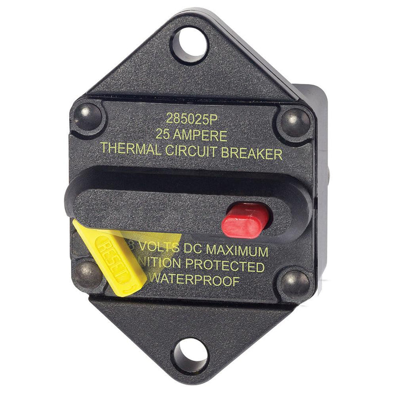 Blue Sea 7080 25 Amp Circuit Breaker Panel Mount 285 Series [7080] - Essenbay Marine