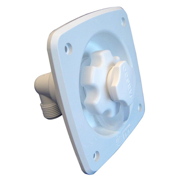 Jabsco Flush Mount Water Pressure Regulator 45psi - White [44411-1045] - Essenbay Marine