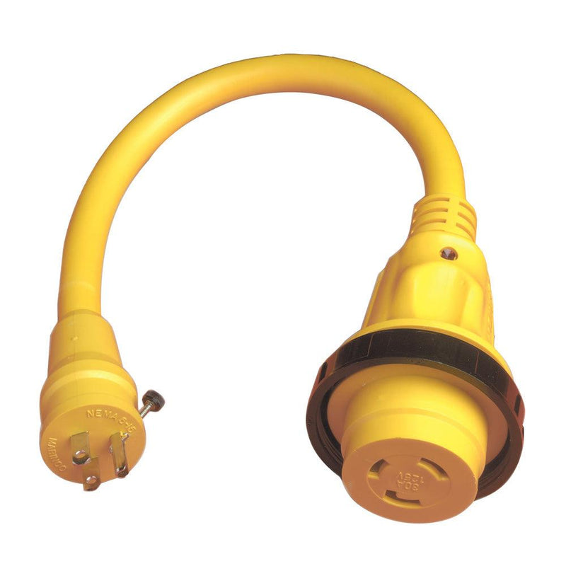 Marinco Pigtail Adapter Plus - 30A Female To 15A Male [104SPP] - Essenbay Marine