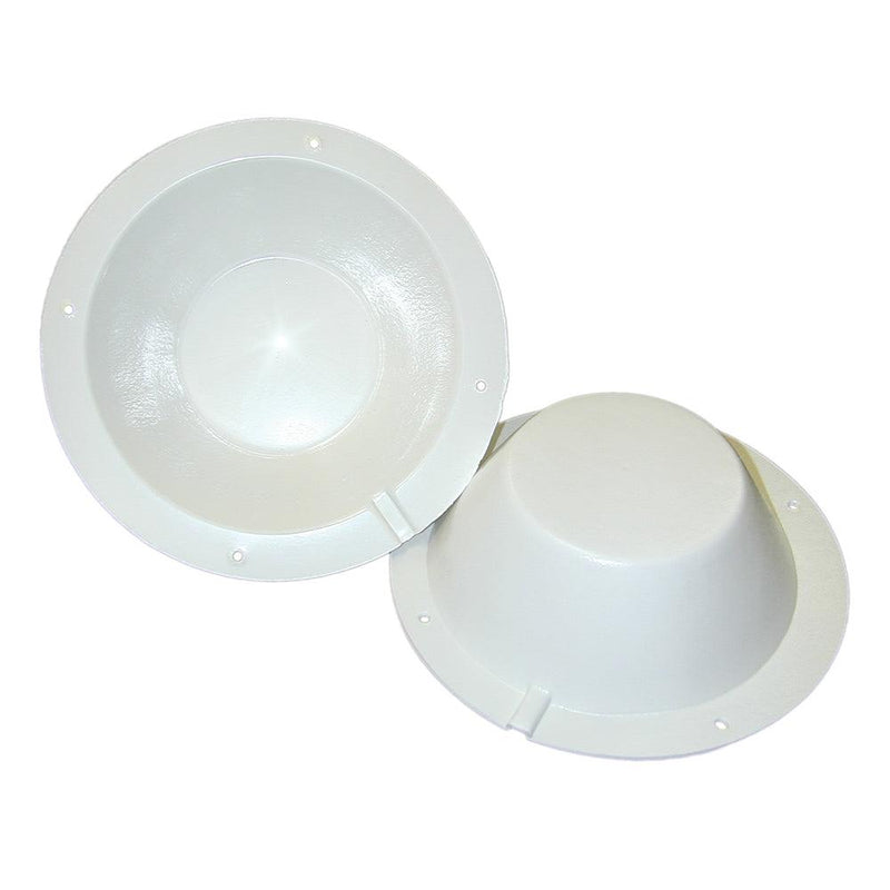 Poly-Planar 8-1/2" Speaker Back Cover - White [SBC-2] - Essenbay Marine