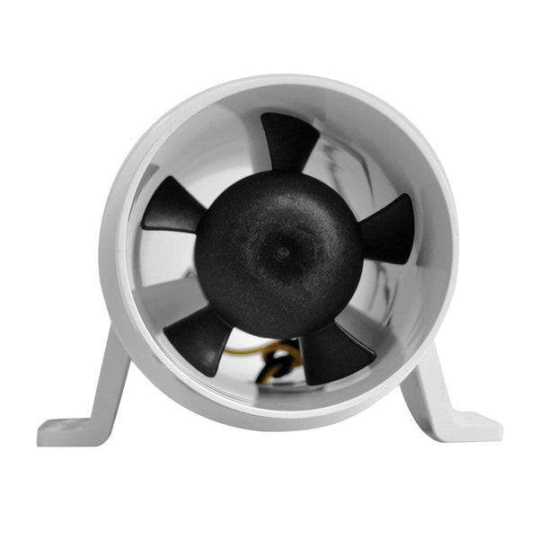 Attwood Turbo 3000 Series Water-Resitant, In-Line Blower - 12V - White [1733-4] - Essenbay Marine