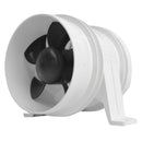 Attwood Turbo 4000 Series II Water-Resistant, In-Line Blower - 12V - White [1749-4] - Essenbay Marine