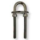 Marine Hardware 304 SS Stern Bow Eye U-Bolt 1/2" Diameter SSSE10008 - Essenbay Marine