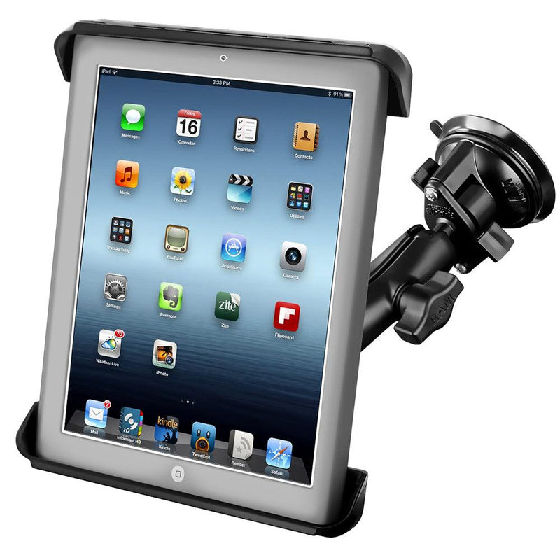 RAM Mount Tab-Tite iPad / HP TouchPad Cradle Twist Lock Suction Cup Mount [RAM-B-166-TAB3U] - Essenbay Marine