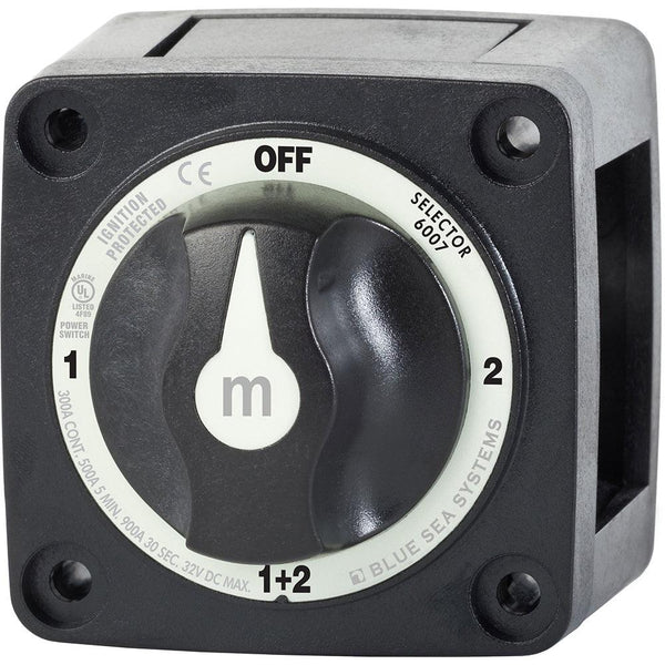 Blue Sea 6007200 Battery Switch Mini - 4 Position - Black [6007200] - Essenbay Marine