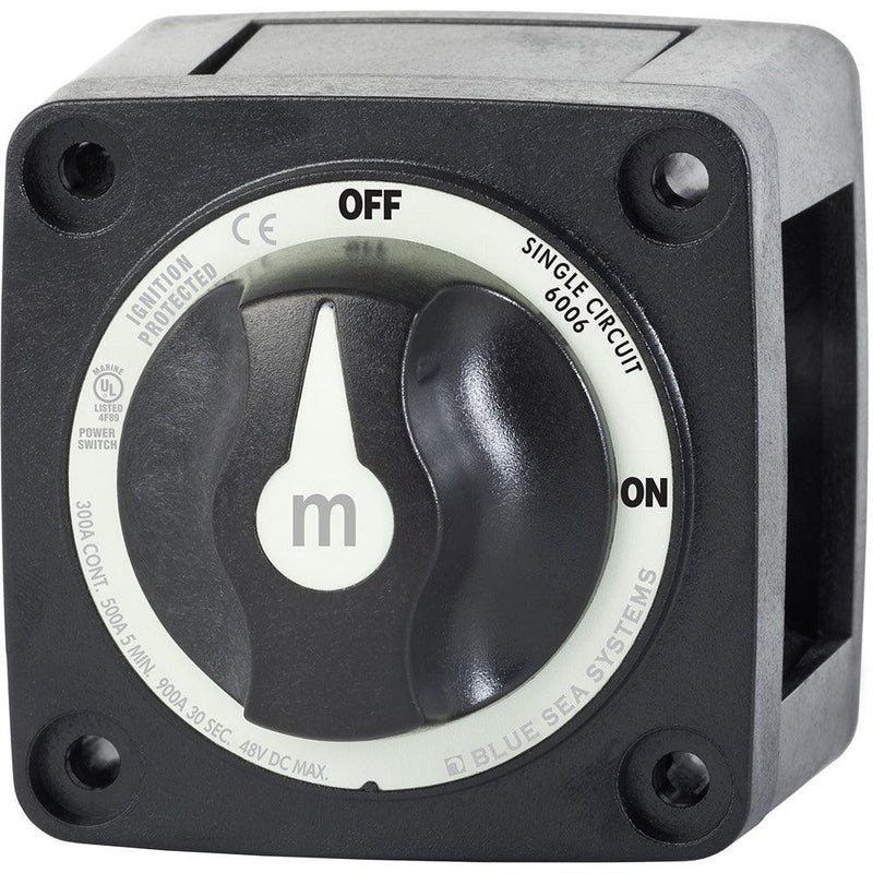 Blue Sea 6006200 Battery Switch Mini ON/OFF - Black [6006200] - Essenbay Marine