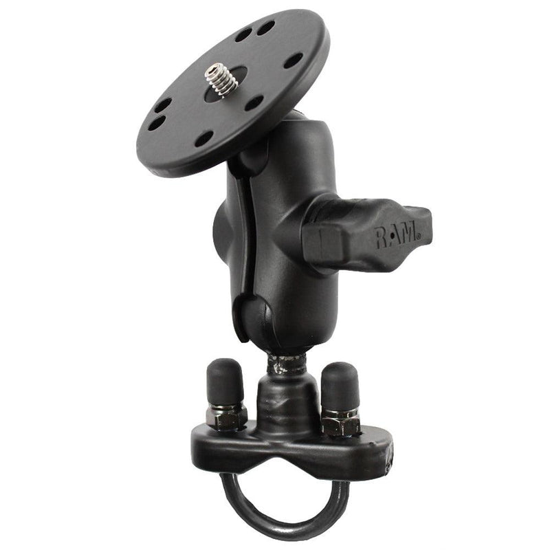 RAM Mount Handlebar U-Bolt Base Short Arm w/1/4" -20 Threaded Stud f/ Cameras [RAM-B-149ZA-C1U] - Essenbay Marine