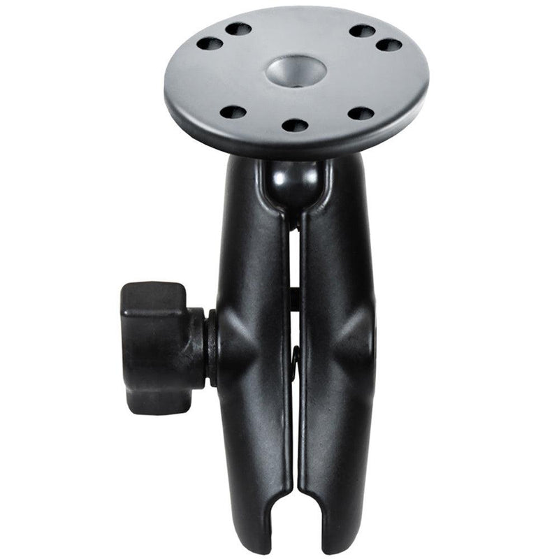 RAM Mount Double Socket Arm w/2.5" Round Base [RAM-B-103U] - Essenbay Marine