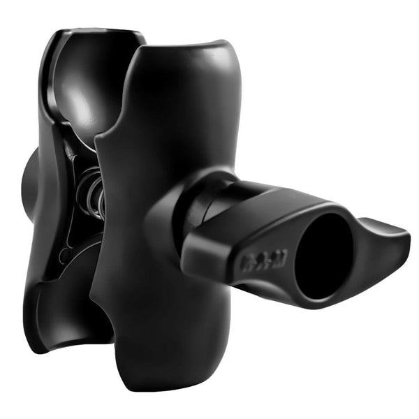 RAM Mount Double Socket Short Arm w/Jam Nut f/2.25" Base [RAM-D-201U-C-MI1] - Essenbay Marine