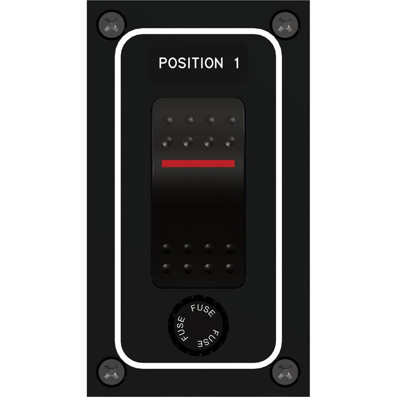 Paneltronics Waterproof Panel - DC 1-Position Illuminated Rocker Switch & Fuse [9960010B] - Essenbay Marine