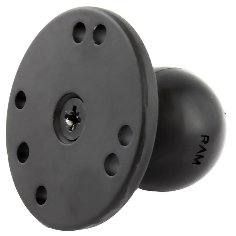 RAM Mount 2.5" Round Base w/0.31-18 Female Thread & 1.5" Ball - AMPs Pattern [RAM-202U-MT1] - Essenbay Marine