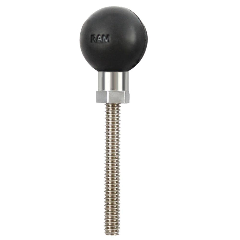 RAM Mount 1/4"-20 x 2 1/4" Threaded Stud w/1" Ball [RAM-B-273U] - Essenbay Marine