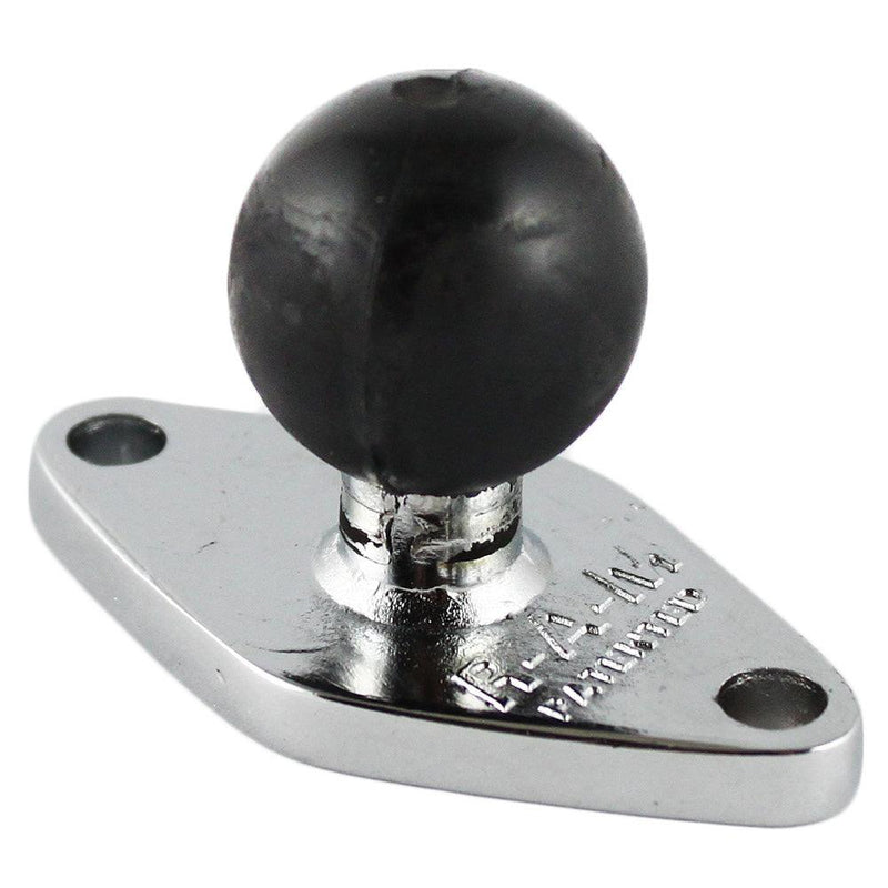 RAM Mount Chrome Diamond Base w/1" Ball [RAM-B-238CHU] - Essenbay Marine