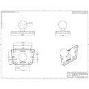 RAM Mount Motorcycle Brake/Clutch Cover w/1" Ball [RAM-B-345U] - Essenbay Marine