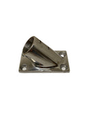 SS Rail Fitting 1" 45 Deg Rectangle Base SSFB66115 - Essenbay Marine