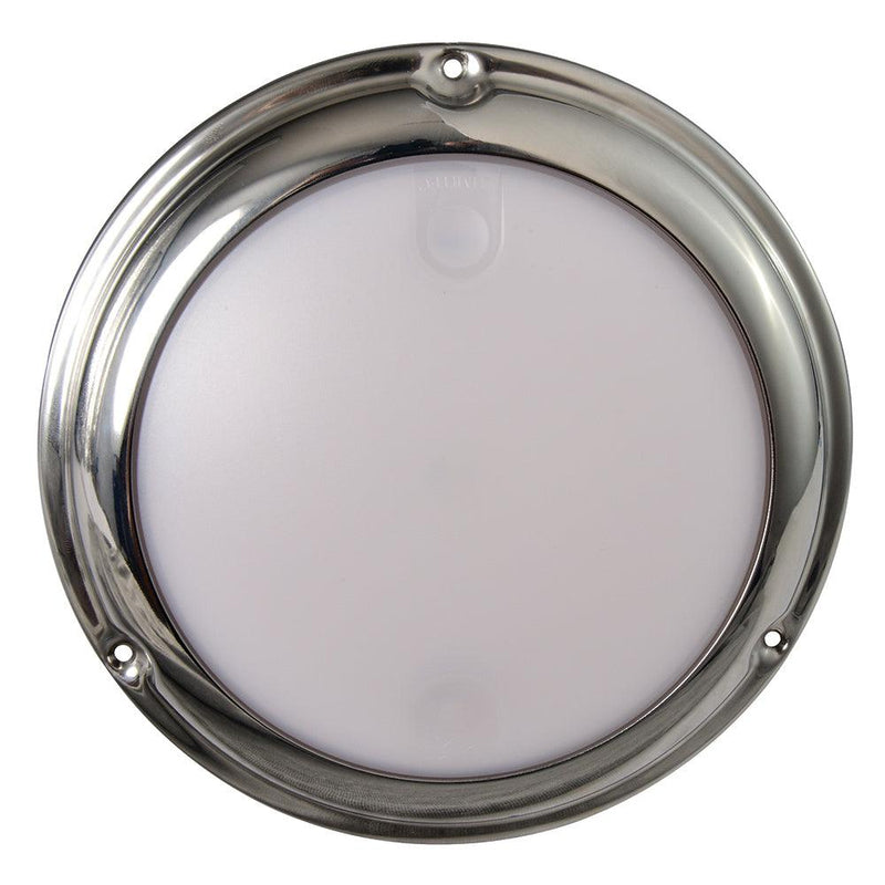 Lumitec TouchDome - Dome Light - Polished SS Finish - 2-Color White/Blue Dimming [101097] - Essenbay Marine