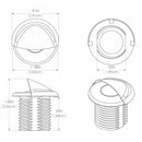 Lumitec Aruba - Courtesy Light - Polished SS Finish - White Non-Dimming [101144] - Essenbay Marine