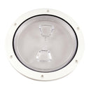 Beckson 6" Clear Center Screw Out Deck Plate - White [DP60-W-C] - Essenbay Marine