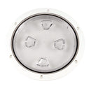 Beckson 8" Clear Center Screw-Out Deck Plate - White [DP80-W-C] - Essenbay Marine
