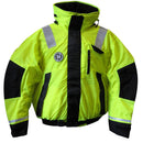 First Watch AB-1100 Flotation Bomber Jacket - Hi-Vis Yellow/Black - Small [AB-1100-HV-S] - Essenbay Marine