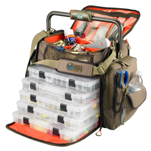 Wild River FRONTIER Lighted Bar Handle Tackle Bag w/5 PT3700 Trays [WT3702] - Essenbay Marine