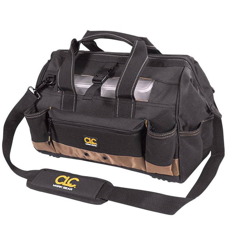 CLC 1534 Tool Bag w/Top-Side Plastic Parts Tray - 16" [1534] - Essenbay Marine