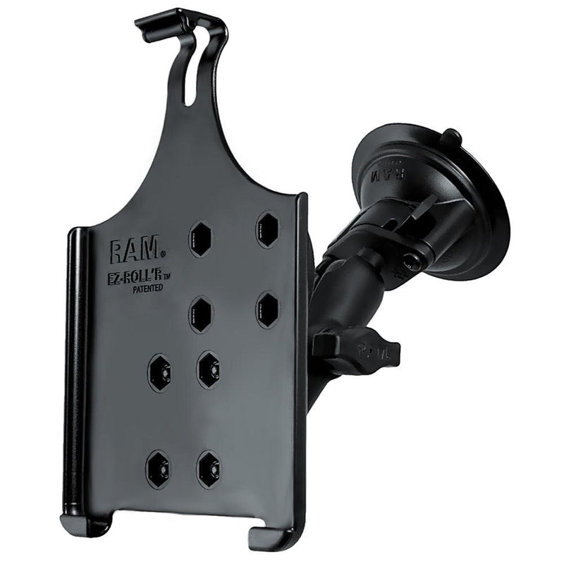 RAM Mount Suction Cup Mount w/Apple iPad mini EZ-ROLL'R Cradle [RAM-B-166-AP14U] - Essenbay Marine