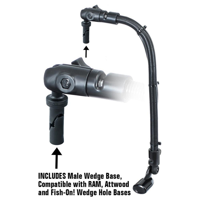 RAM Mount Transducer Arm Mount w/1" Ball Wedge - Compatible w/Scotty/Hobie [RAM-B-316-18-TRA1-354] - Essenbay Marine