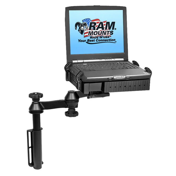 RAM Mount Universal Flat Surface Vertical Drill-Down Vehicle Laptop Mount Stand [RAM-VB-181-SW1] - Essenbay Marine