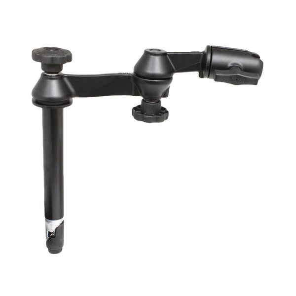 RAM Mount Double Swing Arm w/8" Male Tele-Pole - No Ball Base [RAM-VP-SW1-8NB] - Essenbay Marine