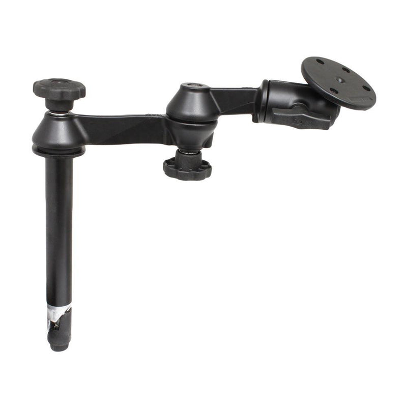 RAM Mount Double Swing Arm w/8" Male Tele-Pole - 3.68" Base [RAM-VP-SW1-8-240] - Essenbay Marine