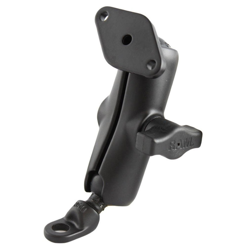 RAM Mount 9mm Angled Base w/Double Socket Arm & Diamond Adapter [RAM-B-180U] - Essenbay Marine