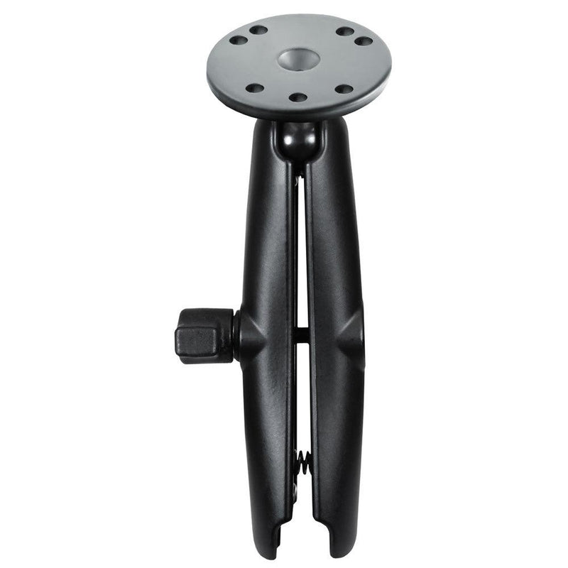 RAM Mount Long Double Socket Arm w/2.5" Round Base [RAM-B-103U-C] - Essenbay Marine