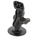 RAM Mount 1" Diameter Ball Mount w/Short Double Socket Arm, 2.5" Flex Adhesive Base & Diamond Base Adapter [RAP-B-378-A-238U] - Essenbay Marine