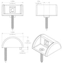 Lumitec Andros - Courtesy Light - White Powder Coat Finish - White Non-Dimming [101046] - Essenbay Marine