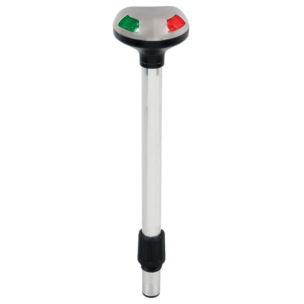 Perko Stealth Series LED Bi-Color 12" Pole Light - Small Threaded Collar - 2 Mile [1619DP2BLK] - Essenbay Marine