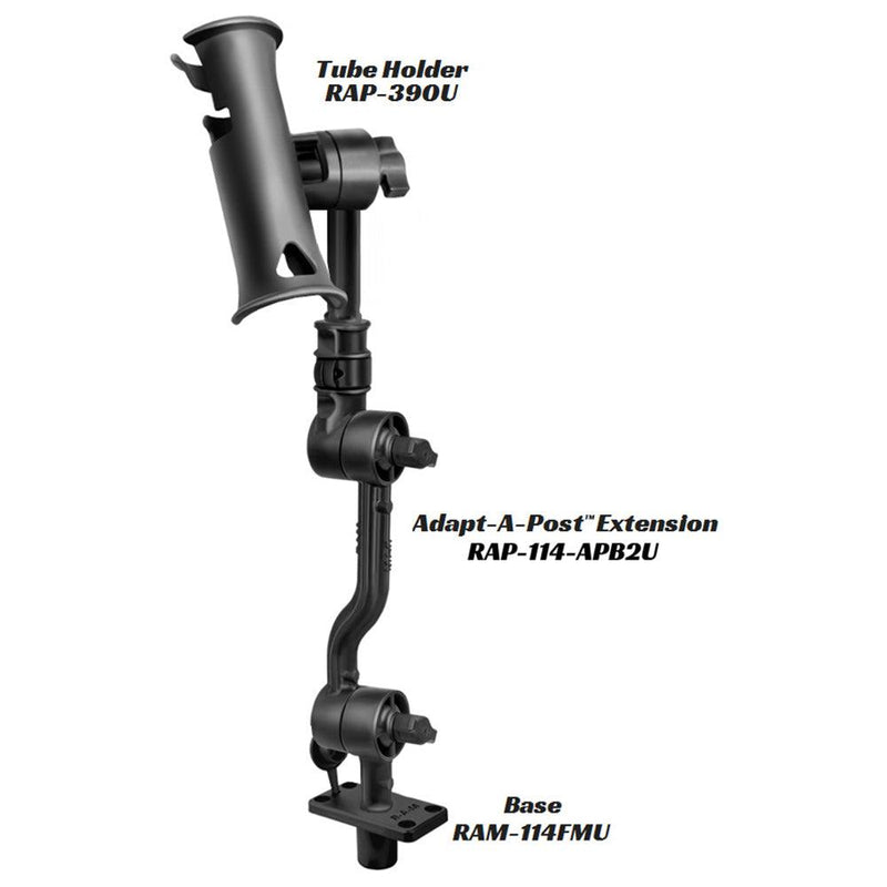 RAM Mount Adjustable Adapt-a-Post 13.5" Extension Arm [RAP-114-APB2U] - Essenbay Marine