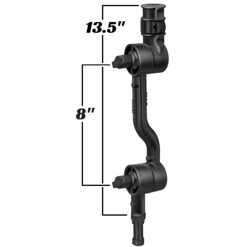 RAM Mount Adjustable Adapt-a-Post 13.5" Extension Arm [RAP-114-APB2U] - Essenbay Marine