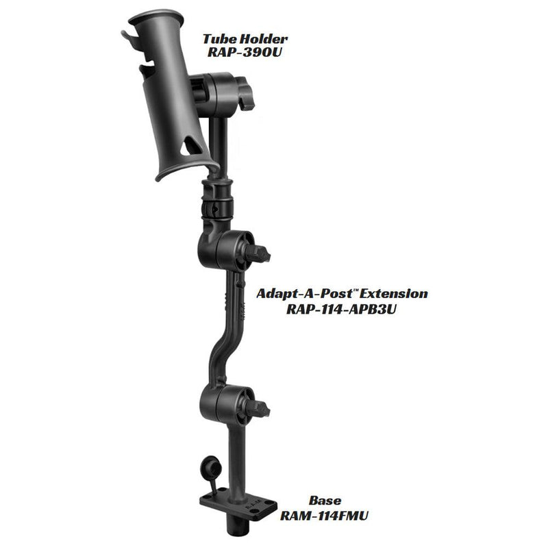 RAM Mount Adjustable Adapt-a-Post 16" Extension Arm [RAP-114-APB3U] - Essenbay Marine