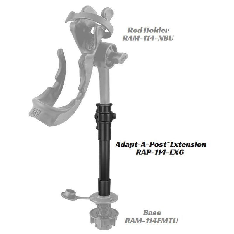 RAM Mount Adapt-A-Post 9" Extension Pole [RAP-114-EX6] - Essenbay Marine