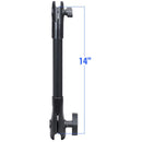 RAM Mount 14" Long Extension Pole w/1" and 1.5" Single Open Socket [RAP-CB-201-14U] - Essenbay Marine