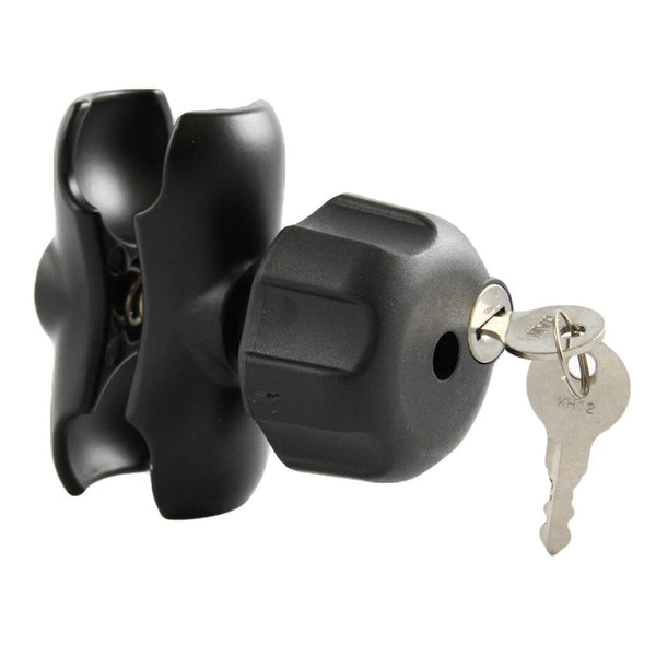 RAM Mount Double Socket Arm w/Small Locking Knob f/1.5" Ball Bases [RAM-201U-BL] - Essenbay Marine