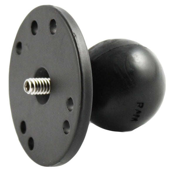 RAM Mount 2.5" Round Base w/1.5" Ball & 1/4"-20 Threaded Male Post f/Cameras [RAM-202AU] - Essenbay Marine