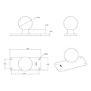 RAM Mount 2" x 5" Rectangular Base w/1.5" Ball [RAM-202U-25] - Essenbay Marine
