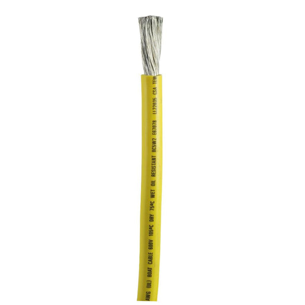 Ancor Yellow 1/0 AWG Battery Cable - Sold By The Foot [1169-FT] - Essenbay Marine