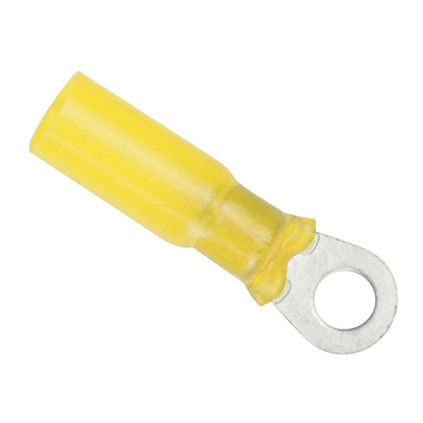 Ancor 12-10 Gauge - #10 Heat Shrink Ring Terminal - 100-Pack [312399] - Essenbay Marine