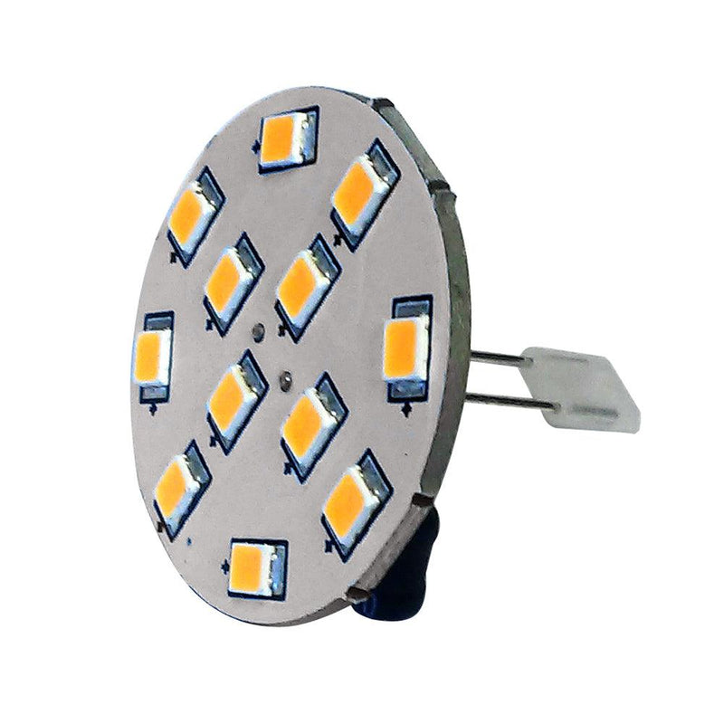 Lunasea G4 10 Back Pin LED Light Bulb - 12VAC or 10-30VDC/2W/140 Lumens - Warm White [LLB-21UW-21-00] - Essenbay Marine