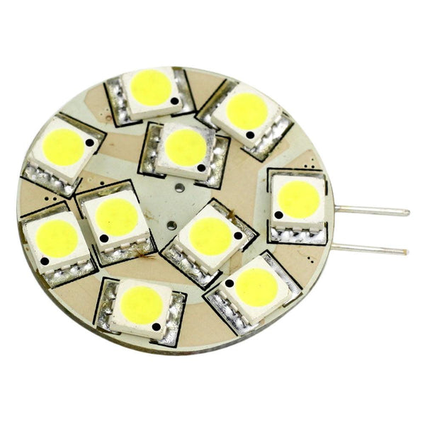 Lunasea G4 12 LED Side Pin Light Bulb - 12VAC or 10-30VDC 2W/140 Lumens - Warm White [LLB-21TW-21-00] - Essenbay Marine